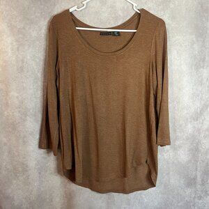 Women's Tahari Tunic Top Brown size Medium